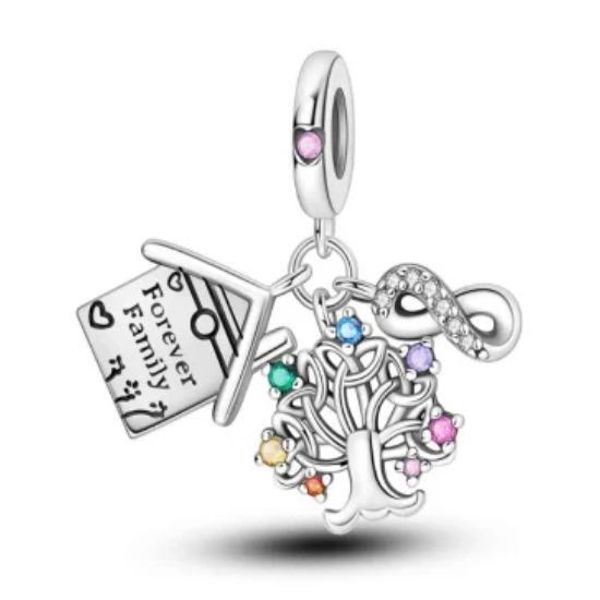 New Copper Butterfly Sunshine Sunflower Bouquet Exquisite Charm Talisman Pendant Fit Original Bracelet Diy Women'S Jewelry