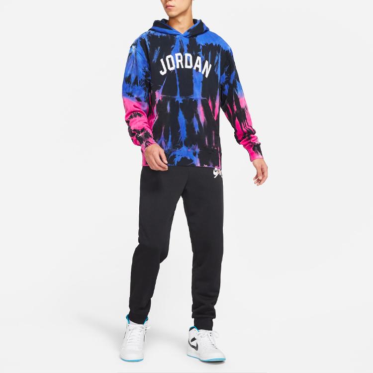 Jordan Tie-Dye Sport Hoodie Pullover Men Tops Medium-Blue DJ0227-432