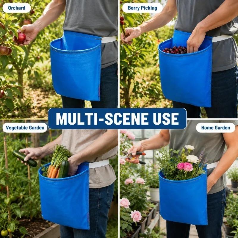Premium Durable Agricultural Picking Apron Waterproof Portable Fruit Vegetable Picking Bag for Practical Farm Harvesting Use