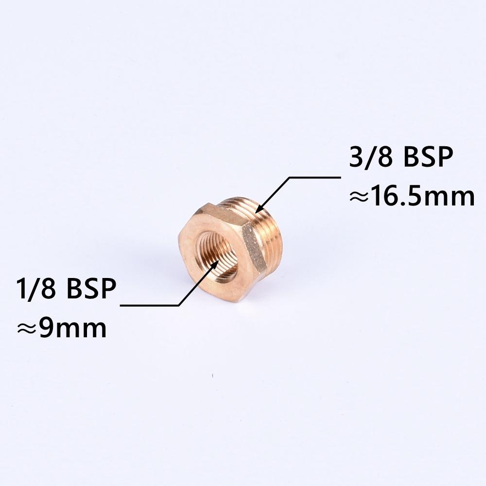 Brass Hex Bushing Reducer Pipe Fitting 1/8 1/4 3/8 1/2 3/4 F To M Threaded Reducing Copper Water Gas Adapter Coupler Connector