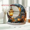Eid Al Fitr Crescent Lantern Desktop Decoration Multi-Purpose Holiday Gift for Home Office Bedroom