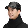Cap Outdoors Plush Pilot Caps Winter Warm Ear Muff Hats PU Leather Beanies Hats Earflaps Caps