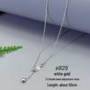 Adjustable DIY S925 Sterling Silver Chain Necklace