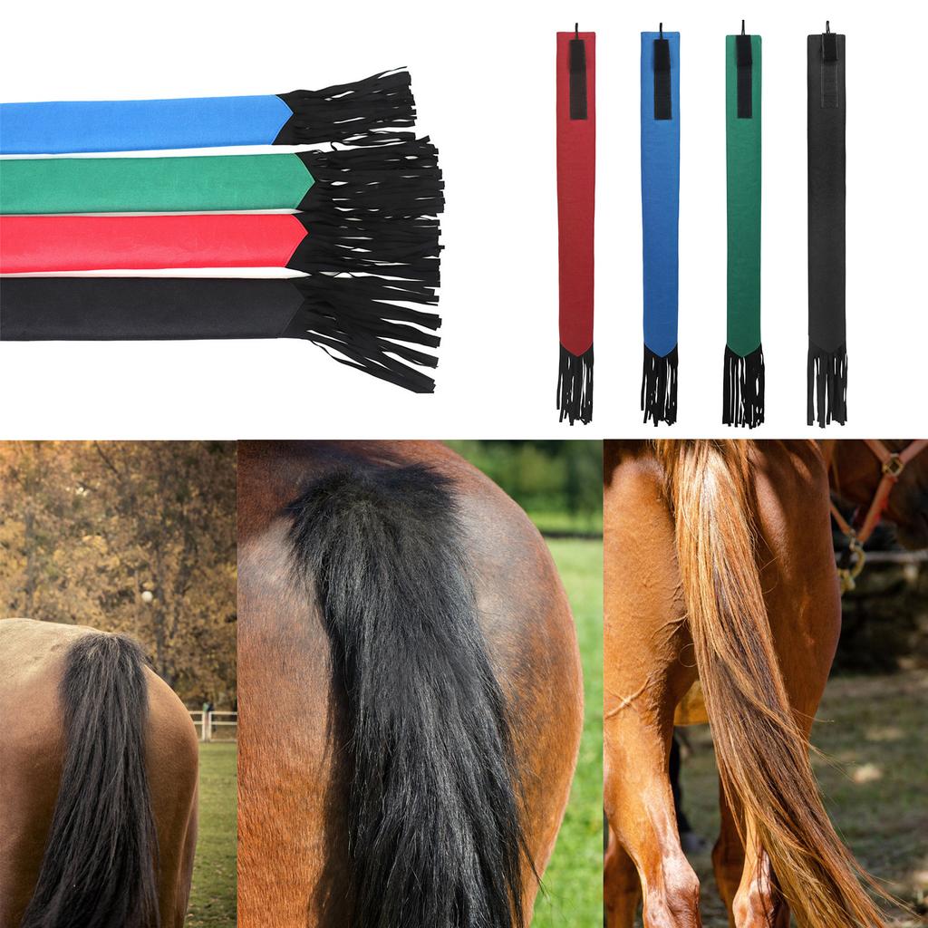 Horse Tail Bag Fringe Stretchy Horse Tail Bag Horse Tail Guard Equine Tail Wrap Horse Tail Protector Horse Tail Cover