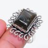 Natural Black Onyx Gemstone 925 Sterling Silver Jewelry Ring Size 9 ZS-1244