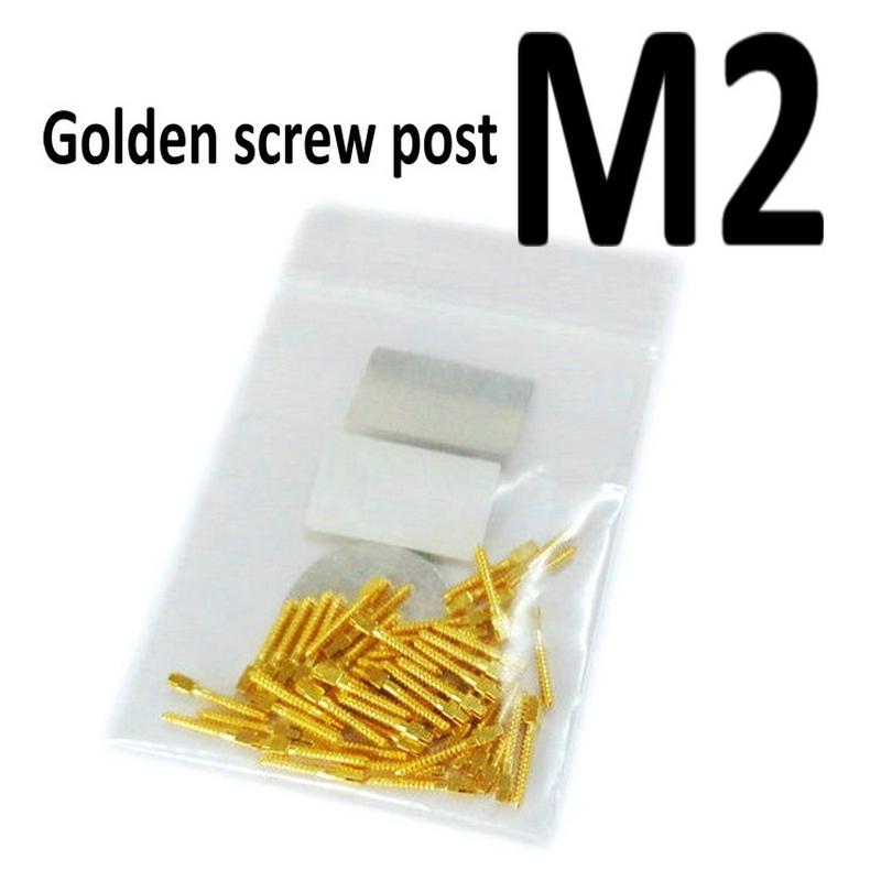 Dental Golden Plated Screw Post 50Pcs Bag High Quality Dentist Tool for Dental Restoration