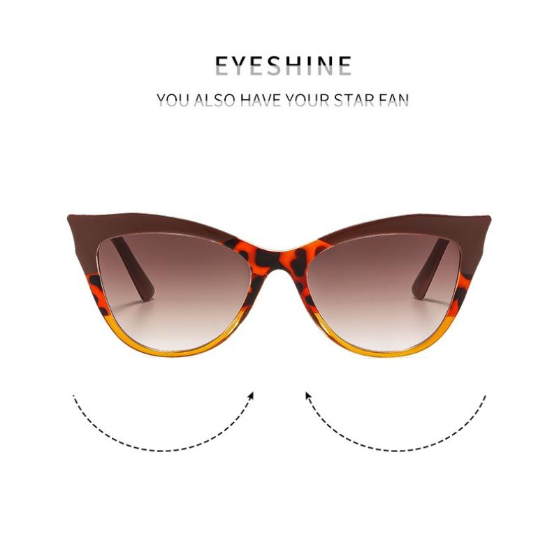 New Stylish Cat Eye Sunglasses, Splicing Color, Anti Blue Light, HD Ultra Light Eyewear, UV Protection for Outdoor Travel
