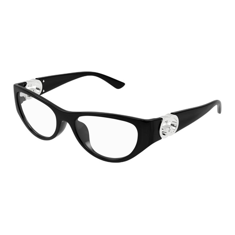 Gucci Full frame design acetate cat eye optical frame women's black Black 54 glasses case (random size and color) + glasses cloth