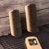 SEE KEAN Wooden Handle Horsehair Shoe Brush