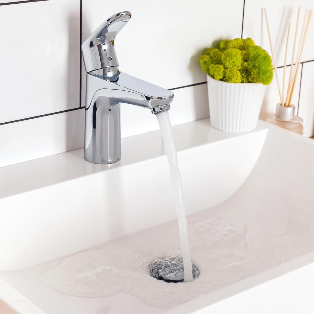 uxcell Bathroom Sink Drain Pipe Bathroom Sink Stopper for Bathroom Sink Sink Drain Assembly No Overflow Rustproof Brass and 304 Stainless Steel