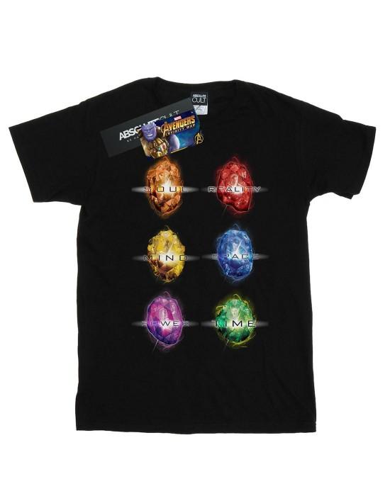Marvel Damen/Damen Avengers Infinity War Infinity-Steine Baumwolle Boyfriend T-Shirt