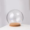 5 Pcs Preserved Flower Adornment Immortal Glass Hood Container Dome with Base Child Empty Water Globe Vase