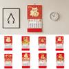 2026 Year The Horse Traditional Wall Calendar Red Lucky Chinese New Year Monthly Calendar Hanging Gifts Tear Off Daily Calendar