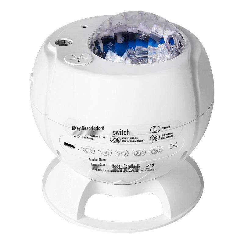 Aurora Bluetooth Colorful Star Projector Night Light - Romantic Bedside Atmosphere Gift