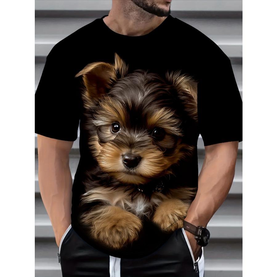 

Футболка с ярким графическим принтом «Доктор» больших размеров — короткий рукав, прохладная и дышащая, удобная посадка — мужская модная одежда на каждый день L чёрный