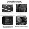Car Seat Cooling Fan 3 Speeds Adjustable Car Seat Headrest Fan USB Powered Electric Fan Cooling Air Fan For Cars Rear Seat Heat Shields 2