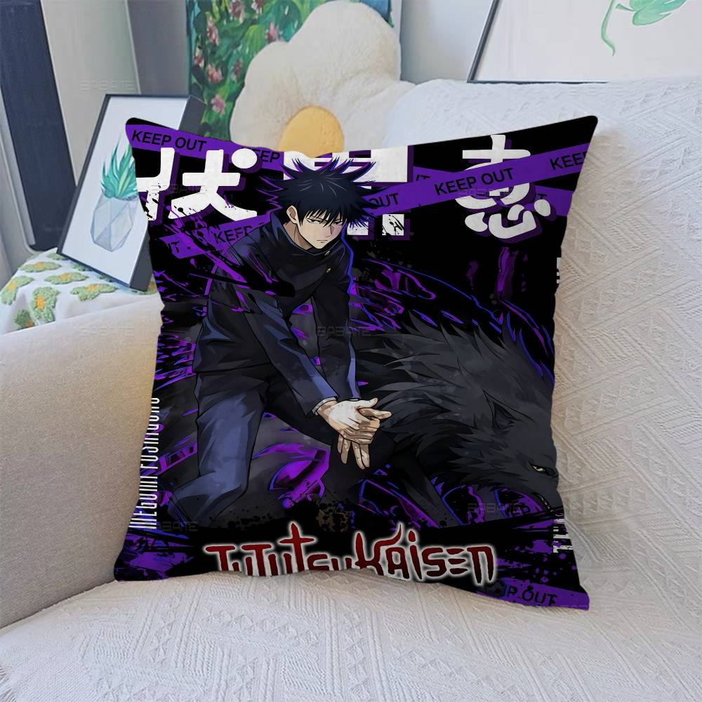 F-Fushiguro M-Megumi Pillow Cushion Cover Pillowcase Living Room Sofa Home Decor