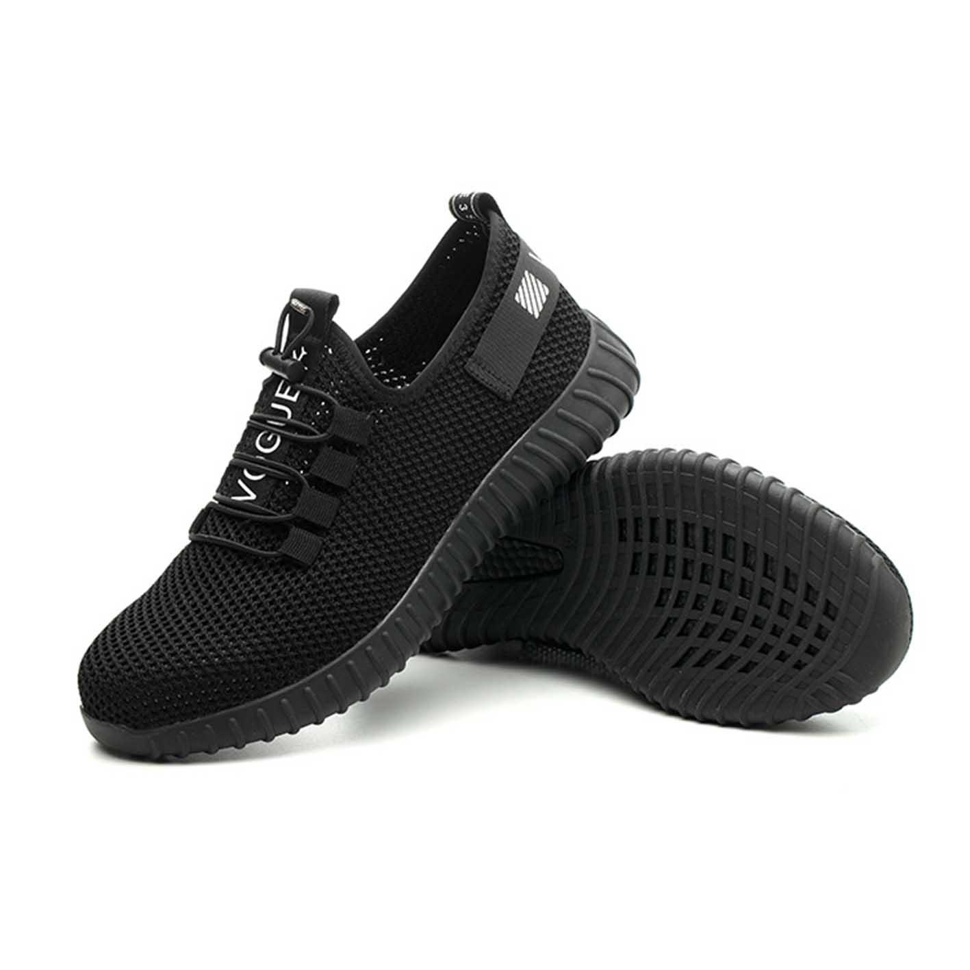 

Мужская модная обувь со стальным носком, защитная обувь из кевларового волокна, дышащая, небьющаяся, антипирсинговая рабочая обувь для мужчин 35 чёрный