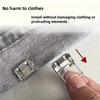 10pcs Invisible No-Sew Hem Shorteners, Adjustable Non-Slip Clips for Jeans & Wide-Leg Pants, Multi-Color (Includes White)