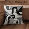 2D Modern Abstract Pattern Decorative Pillow Covers Pattern Cushion Cover Suitable For Sofa Bedroom Car Pillow Cover