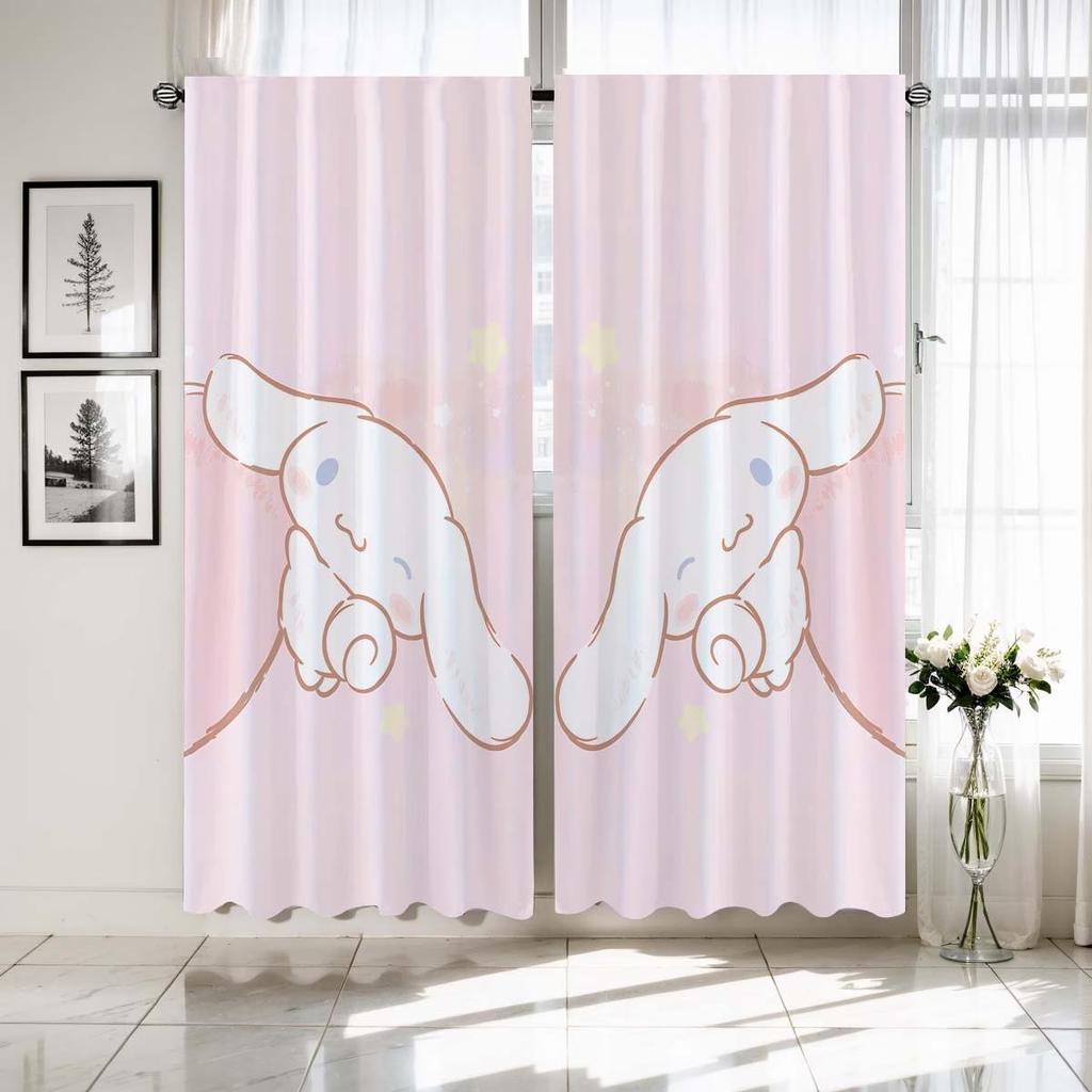 Adorable Anime Dog Blackout Curtains for Bedroom, Kitchen, and Bathroom