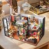Fashion Alley Miniature Dollhouse Kit, Literary Utopia, Handmade Kit for Beginners, Includes Acrylic Case (TD43+Z)