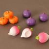 10Pcs/Set Dollhouse Simulation Vegetable Set Dollhouse Vegetables Decoration Dolls House Miniature Play Toys(no Basket)