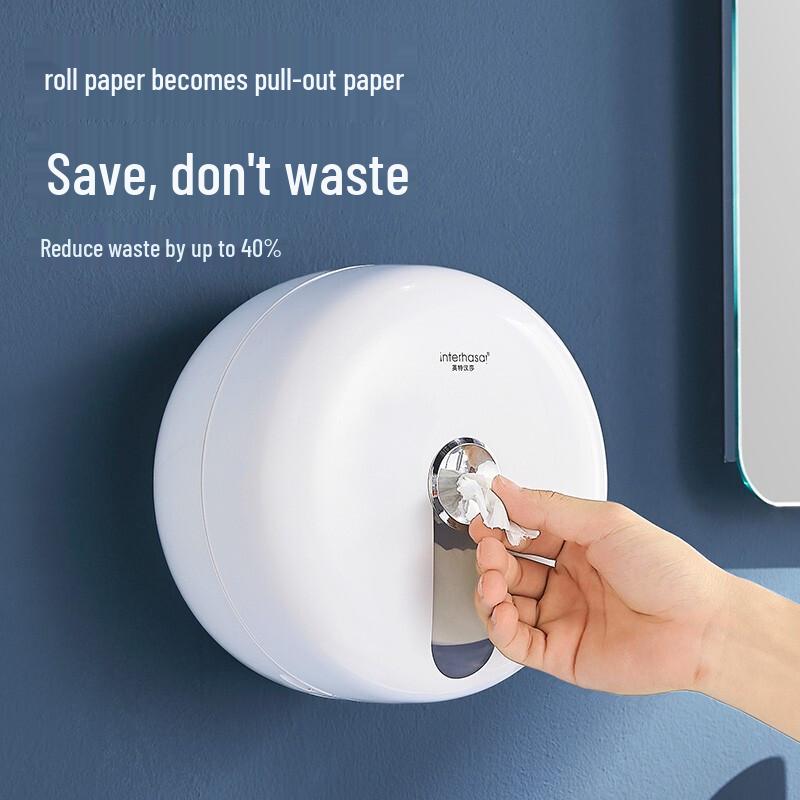 interhasa! Commercial Wall-Mounted Center-Pull Tissue Dispenser