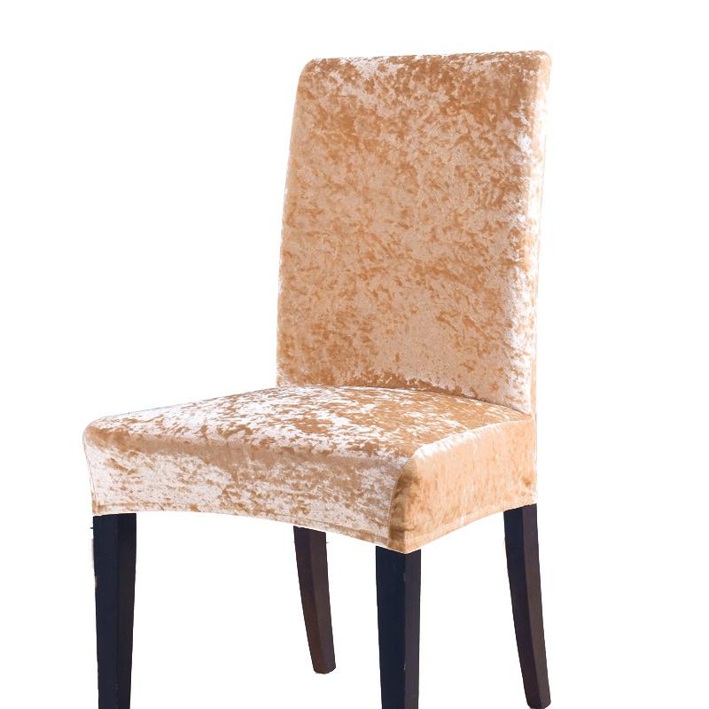 1 Stück Verfügbar Verdickter Elastischer Esszimmerstuhlbezug, Restaurant, Silberfuchs Samt Stuhlbezug, Elastischer Tisch- und Stuhlbezug