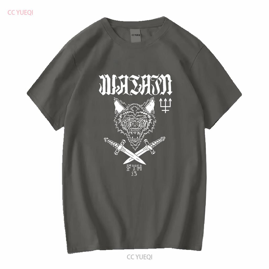 Watain Band Svedese Black Metal FTW 13 Lupo Maglietta S 2XL vintage Lavata Elastica Casual Traspirante abbigliamento firmato Leggermente