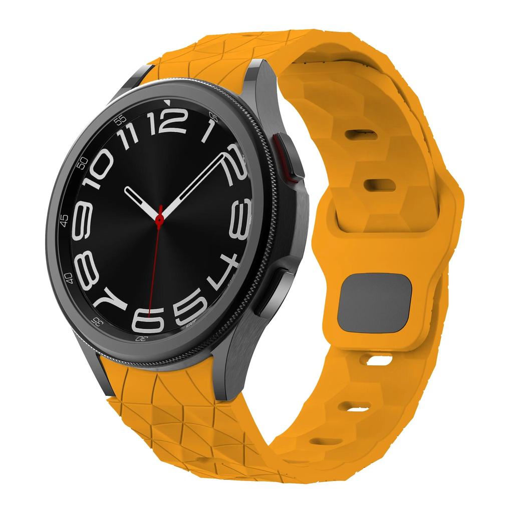 Football Pattern Silicone Strap for Samsung Galaxy Watch 7 6 5 4 44mm 40mm Bracelet Watchband Watch 6-4 Classic 47mm 46mm Correa
