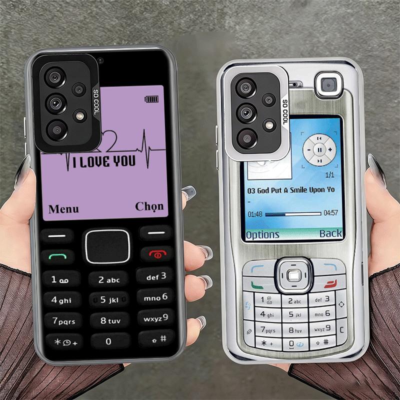 Funny Retro Callphone Shockproof Phone Case for Samsung A17 A16 A15 A14 A37 A57 A36 A56 A26 A35 A55 A25 A34 A54 A24 A13 A23 A33