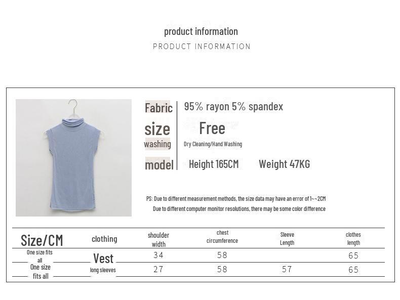 Corea del Sud Dongdaemun Gilet Senza Maniche Trasparente a Collo Alto - Top Sexy Slim Fit da Donna