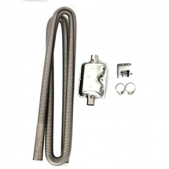 Air Diesel Parking Heater Stainless Steel Exhaust Pipe Tube Gas Vent Fuel Tank Muffler Silencer For Car Heaters Accessories