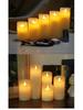 LED Battery-Powered Flickering Paraffin Candle with Remote Control