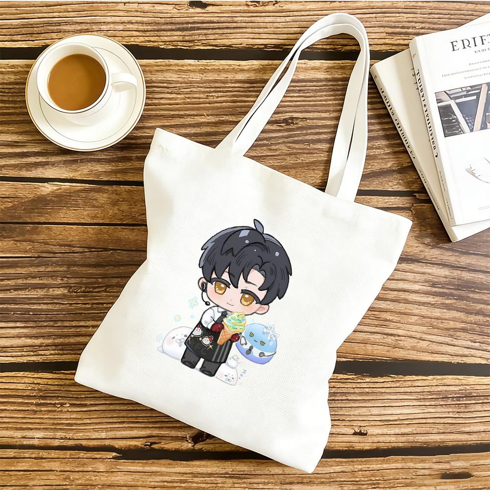 2026 Love and Deepspace Cartoon Zayne Stage Canva Bag 30x35/35x40CM Anime Cosplay Cute Printed Shoulder Handbag Fans Gift
