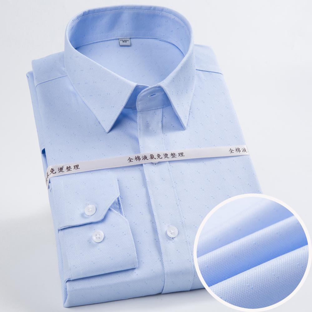 Men's Color Block Striped Wrinkle-Resistant Dress Shirt Long-Sleeve Regular-fit Hidden Button Collar Pocketless Casual Pure Cotton Shirts