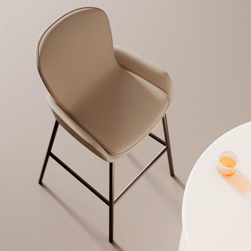 Designer Metal Bar Chair Counter Luxury Outdoor Garden High Bar Stools Saloon Reception Party Home Furniture