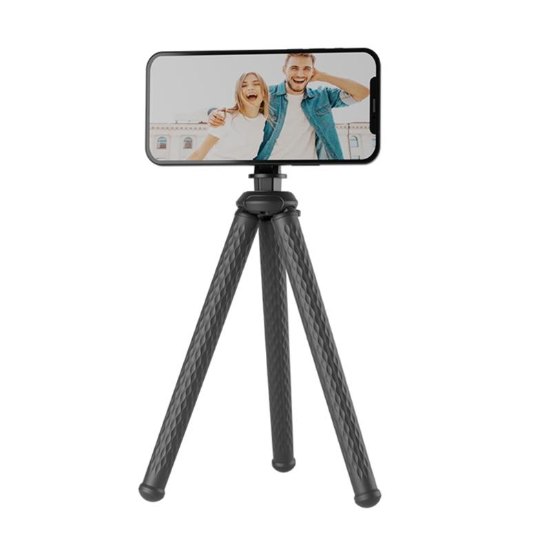Flexibler Magnetischer Handyhalterung Ständer Leichtgewichtige Bequeme Desktop Krake Stativ 1/4 Zoll Halterung für Verschiedene Geräte