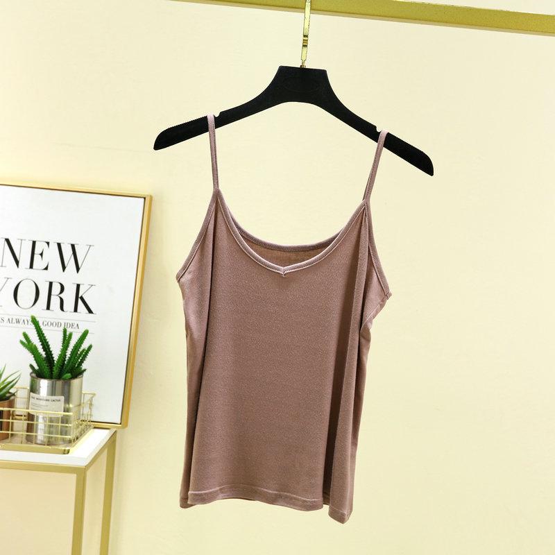 Women's Slimming V-Neck Modal Camisole: Summer Sleeveless Base Layer Top