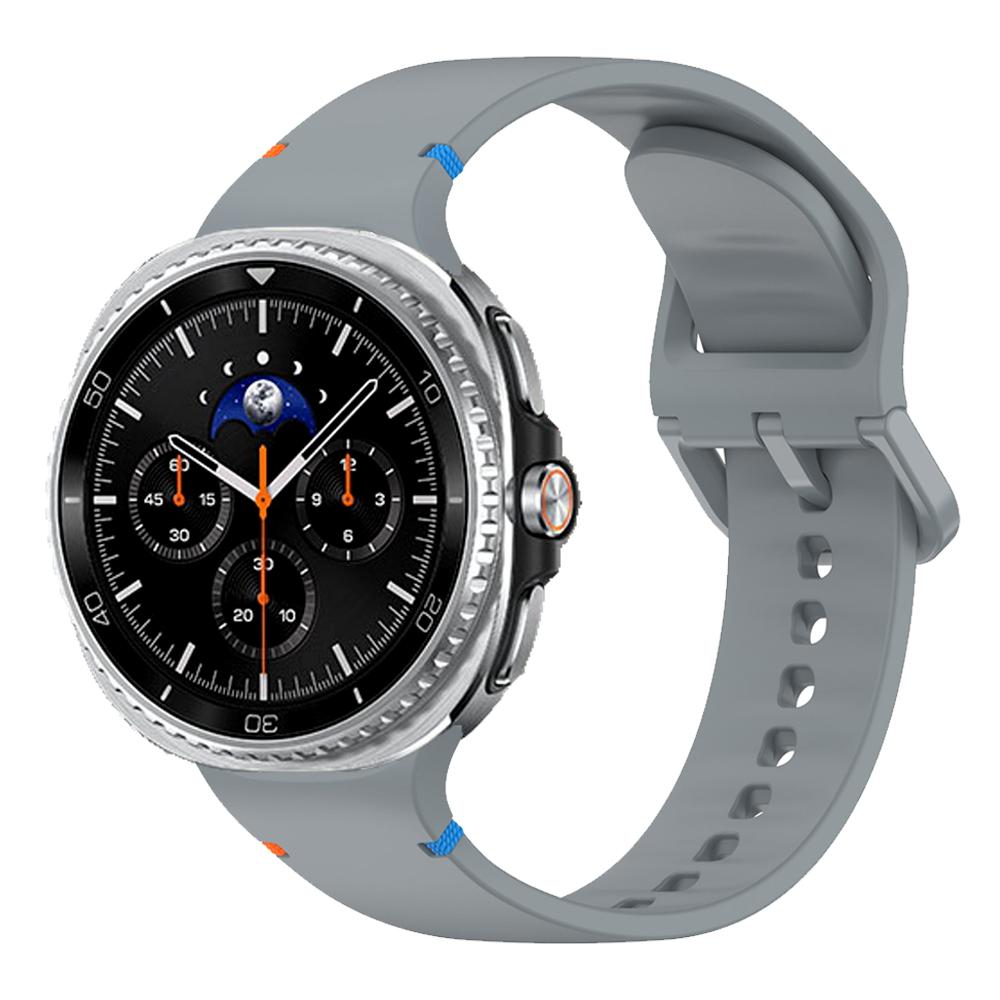 

Силиконовый ремешок для Samsung Galaxy Watch8 Classic 46 мм Спортивный ремешок Без зазоров Galaxy Watch 8 40 мм 44 мм Мягкий браслет Аксессуары Watch 8 40-44-46mm&S-M серый