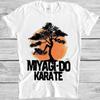 חולצת טי Miyagi Do Karate Kid שנות ה-80 אמנויות לחימה ספורט סרט מתנה מגניבה טי 2291