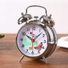 Vintage-style Metal Alarm Clock with Horseshoe Bell Sound, Spring-Wound for Students