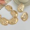 Geometric Gold Silver Color Jewelry Set Bohemian Style Irregular Oval Chokers Necklaces  Gift