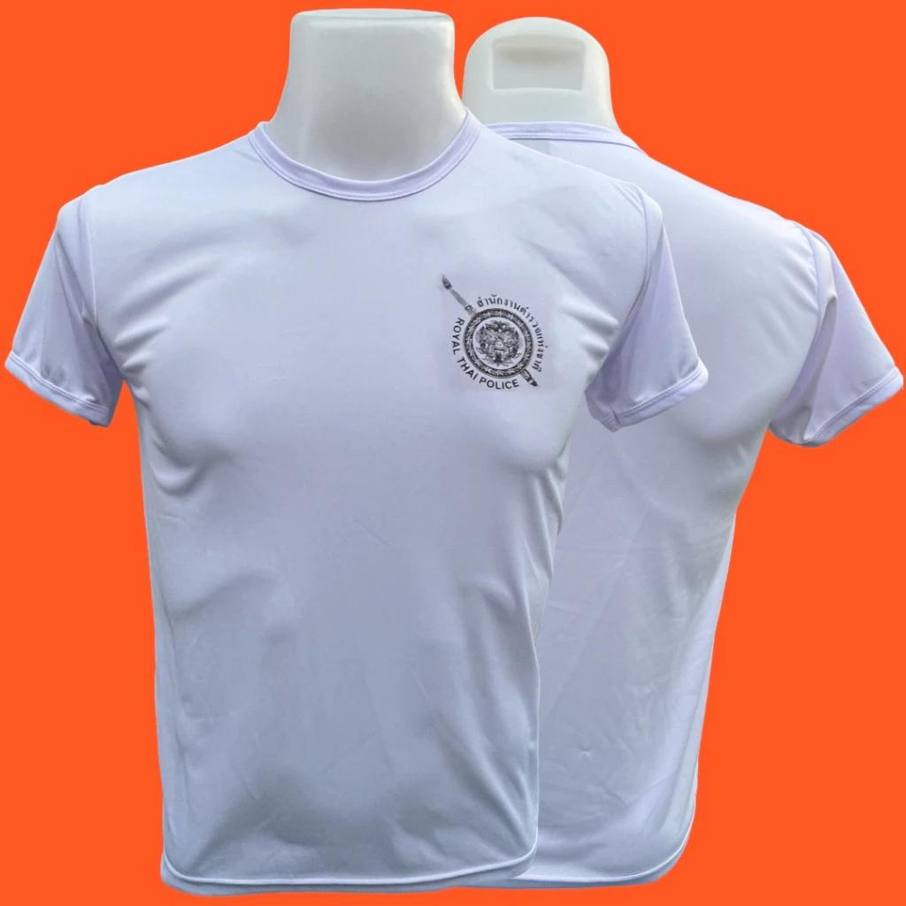 T Shirt Royal Thai Police Thailand Undershirt V Neck O Neck Round Neck Short Sleeve  Print Quick Dry National Uniform Men Women Unisex