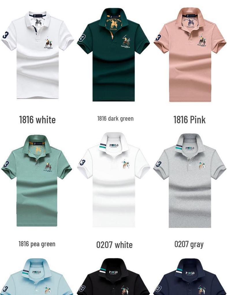 Paul Herren High-End Poloshirt - Sommer Kurzarm Revers, Reine Baumwolle, Übergröße verfügbar