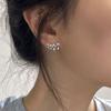 New in fresh and cool diamonds inlay gray pearl earrings with a simple gentle and high-end earrings for women part jewelry gifts