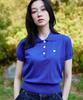 KNITTED (W) Basic Essential Washable Collared Knit Cobalt Blue