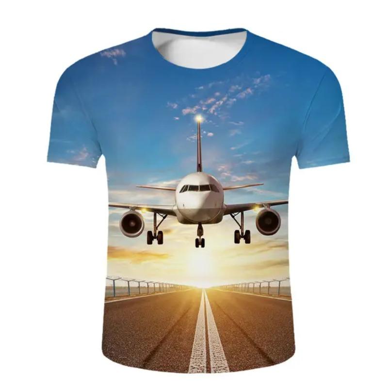 3D Printed T-shirt for Boys and Girls, Fun T-shirt, Fashionable and Casual Men's Round Neck T-shirt