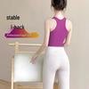 Women's Beautiful Back Strappy Yoga Tank with Padded Chest - New 2026 Slimming Pilates Fitness Top